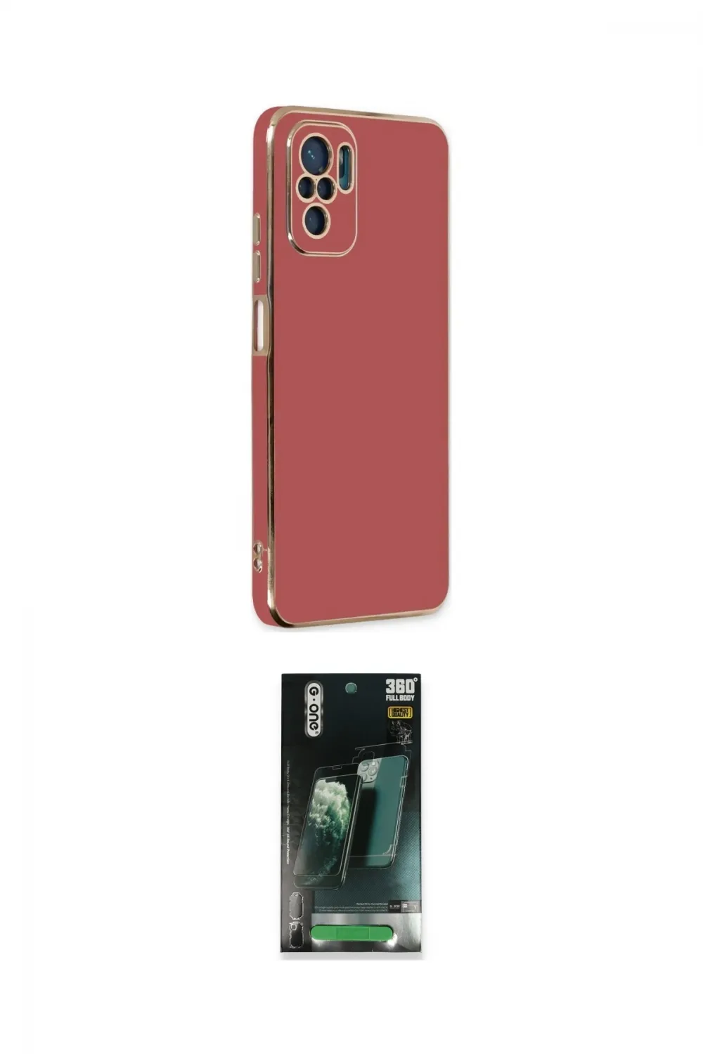 ieg™ Redmi Note 10 Kılıf Yankı Serisi - Şeffaf 360 Full Body Arka Koruyucu