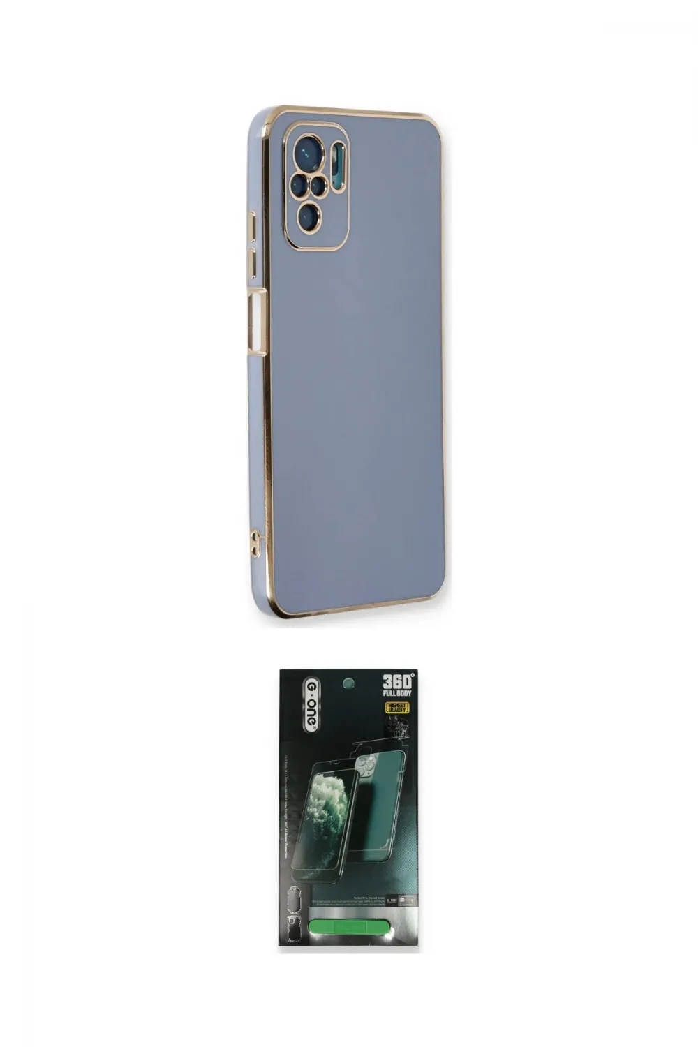 ieg™ Redmi Note 10 Kılıf Yankı Serisi - Şeffaf 360 Full Body Arka Koruyucu