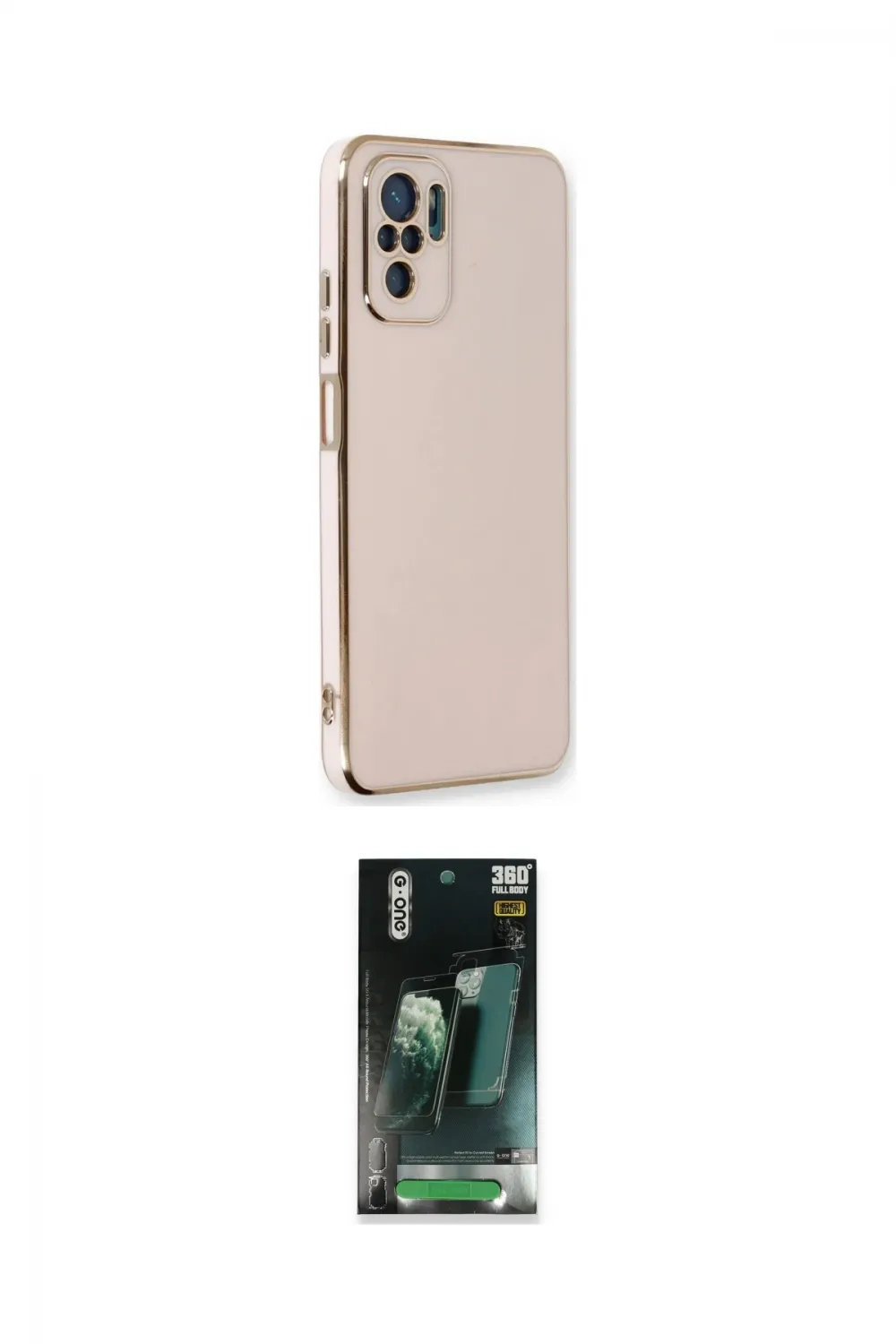 ieg™ Redmi Note 10 Kılıf Yankı Serisi - Şeffaf 360 Full Body Arka Koruyucu