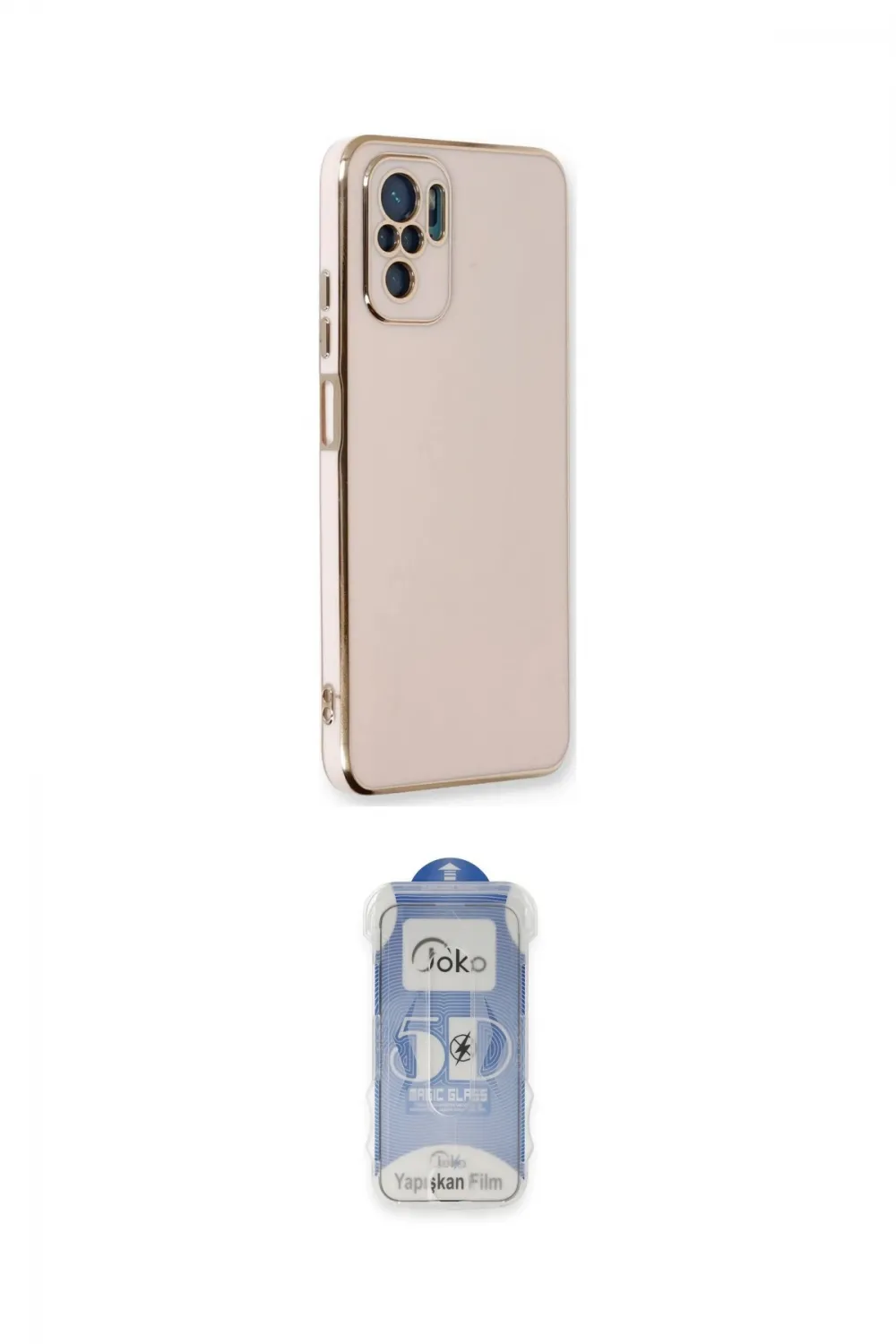 ieg™ Redmi Note 10 Kılıf Yankı Serisi - Şeffaf Joko Magic 5D Cam