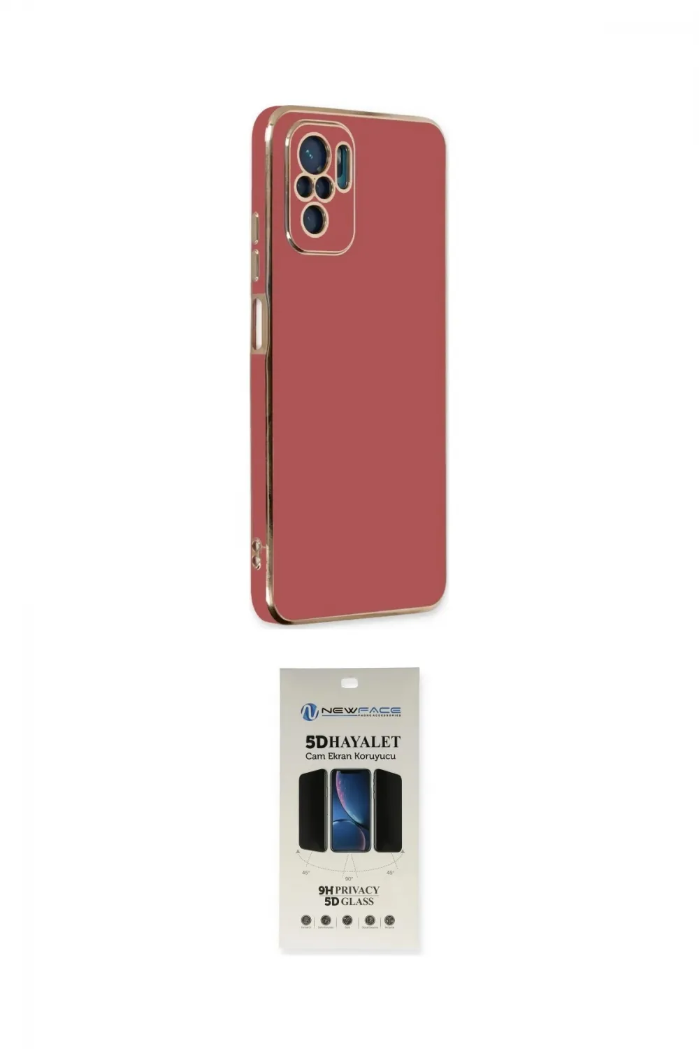 ieg™ Redmi Note 10 Kılıf Yankı Serisi - Siyah 5D Hayalet Cam Ekran Koruyucu