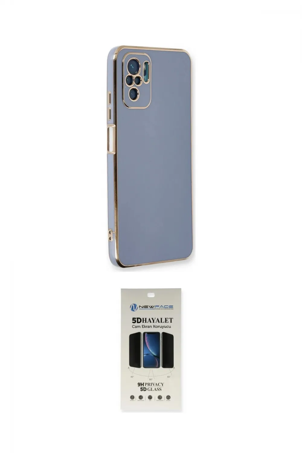 ieg™ Redmi Note 10 Kılıf Yankı Serisi - Siyah 5D Hayalet Cam Ekran Koruyucu