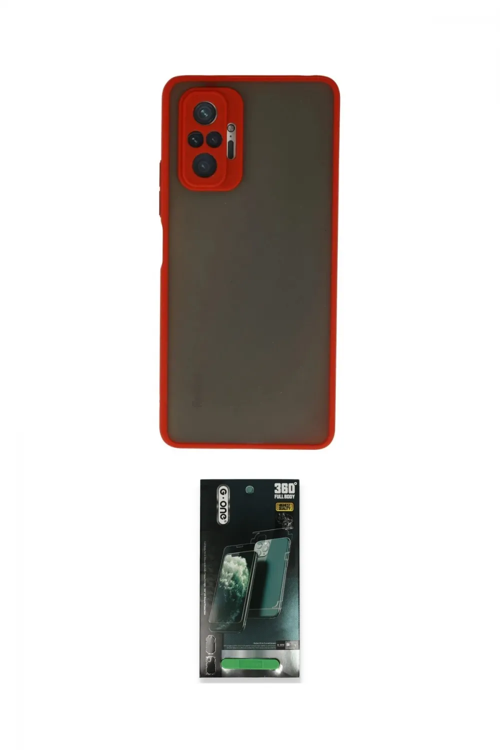 ieg™ Redmi Note 10 Pro Kılıf Ahenk Çizgi Serisi - Şeffaf 360 Full Body Arka Koruyucu