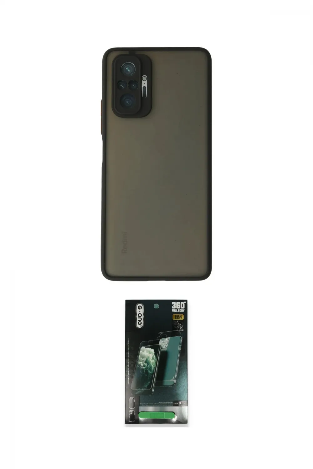ieg™ Redmi Note 10 Pro Kılıf Ahenk Çizgi Serisi - Şeffaf 360 Full Body Arka Koruyucu