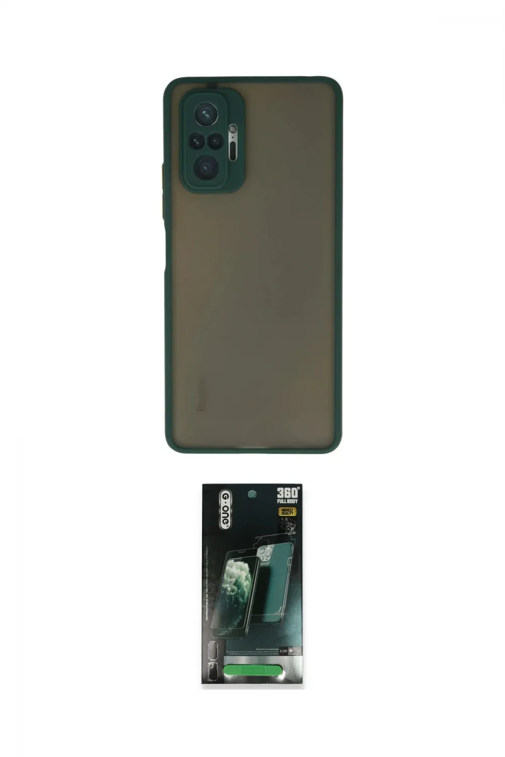 ieg™ Redmi Note 10 Pro Kılıf Ahenk Çizgi Serisi - Şeffaf 360 Full Body Arka Koruyucu