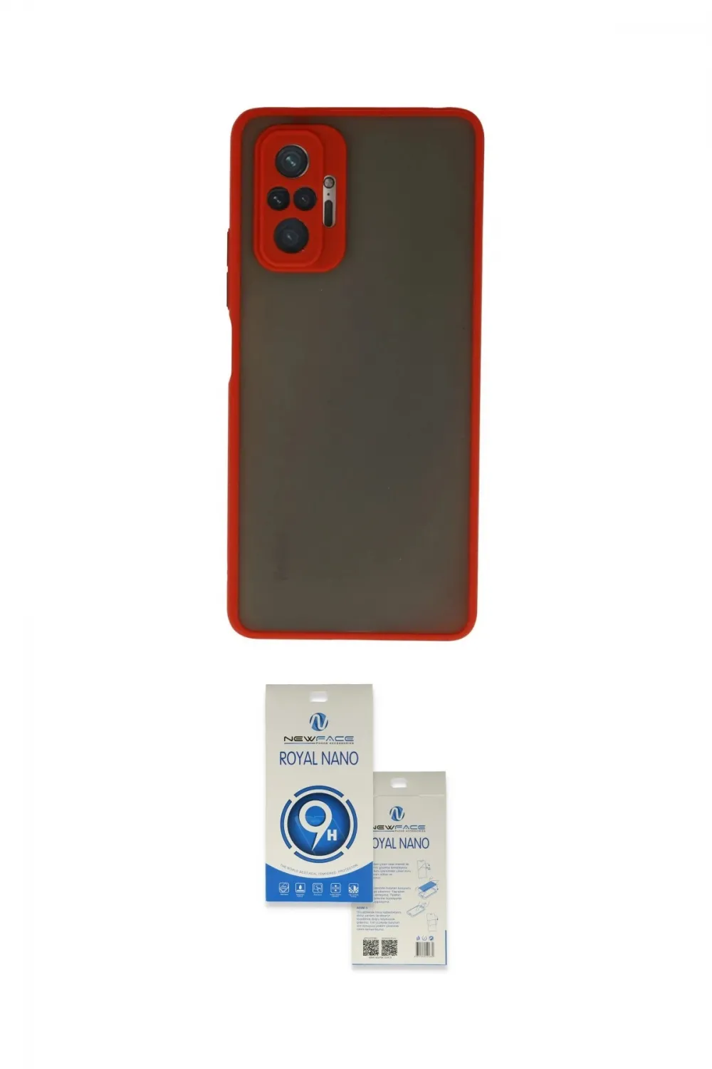 ieg™ Redmi Note 10 Pro Kılıf Ahenk Çizgi Serisi - Şeffaf Royal Nano Ekran Koruyucu