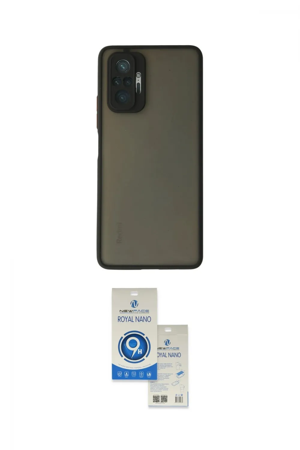 ieg™ Redmi Note 10 Pro Kılıf Ahenk Çizgi Serisi - Şeffaf Royal Nano Ekran Koruyucu