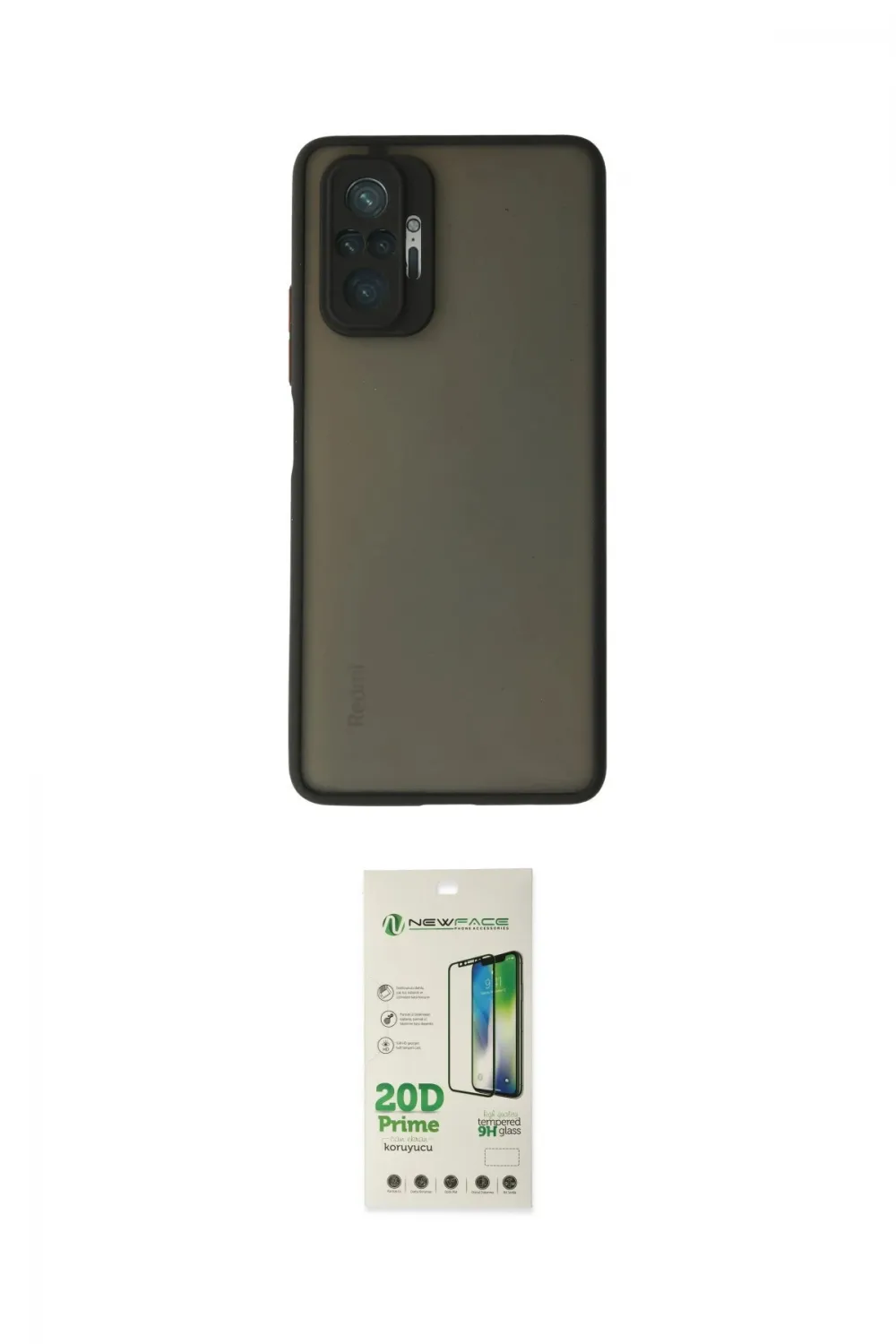 ieg™ Redmi Note 10 Pro Kılıf Ahenk Çizgi Serisi - Siyah 20D Premium Cam Ekran Koruyucu