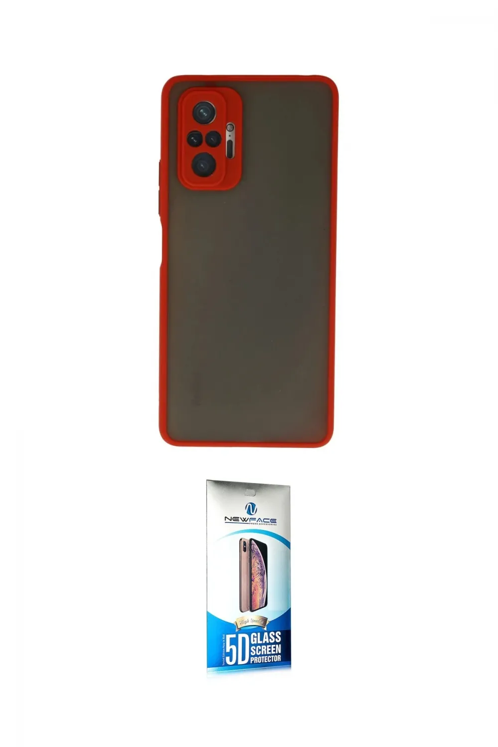 ieg™ Redmi Note 10 Pro Kılıf Ahenk Çizgi Serisi - Siyah 5D Eko Cam Ekran Koruyucu