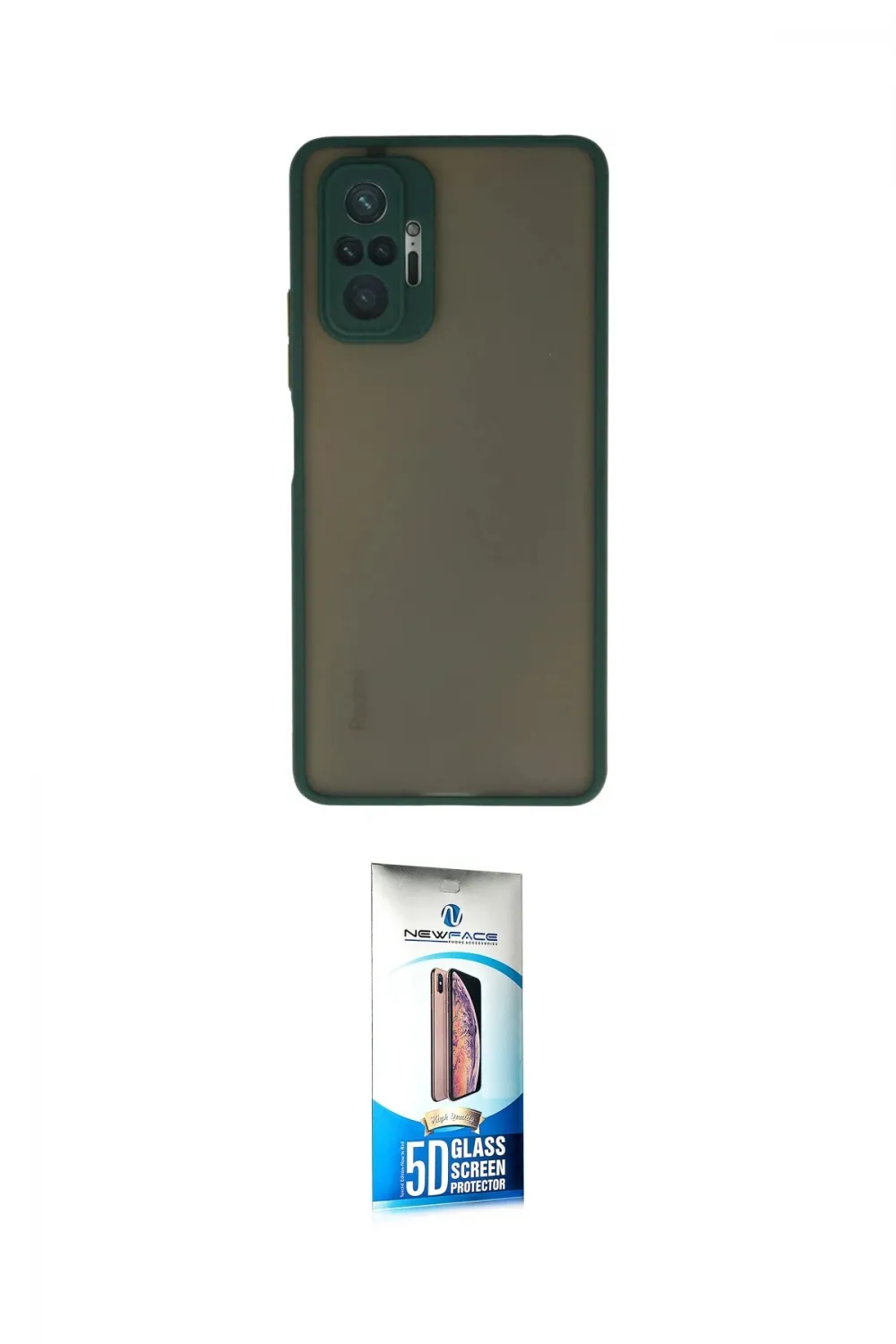 ieg™ Redmi Note 10 Pro Kılıf Ahenk Çizgi Serisi - Siyah 5D Eko Cam Ekran Koruyucu