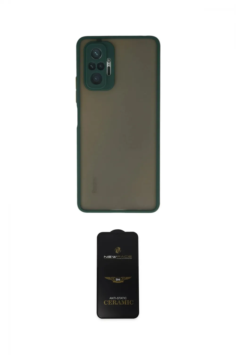 ieg™ Redmi Note 10 Pro Kılıf Ahenk Çizgi Serisi - Siyah 6D Antistatik Mat Seramik Hayalet Nano Ekran Koruyucu