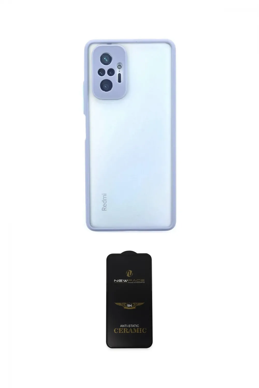 ieg™ Redmi Note 10 Pro Kılıf Ahenk Çizgi Serisi - Siyah 6D Antistatik Mat Seramik Hayalet Nano Ekran Koruyucu