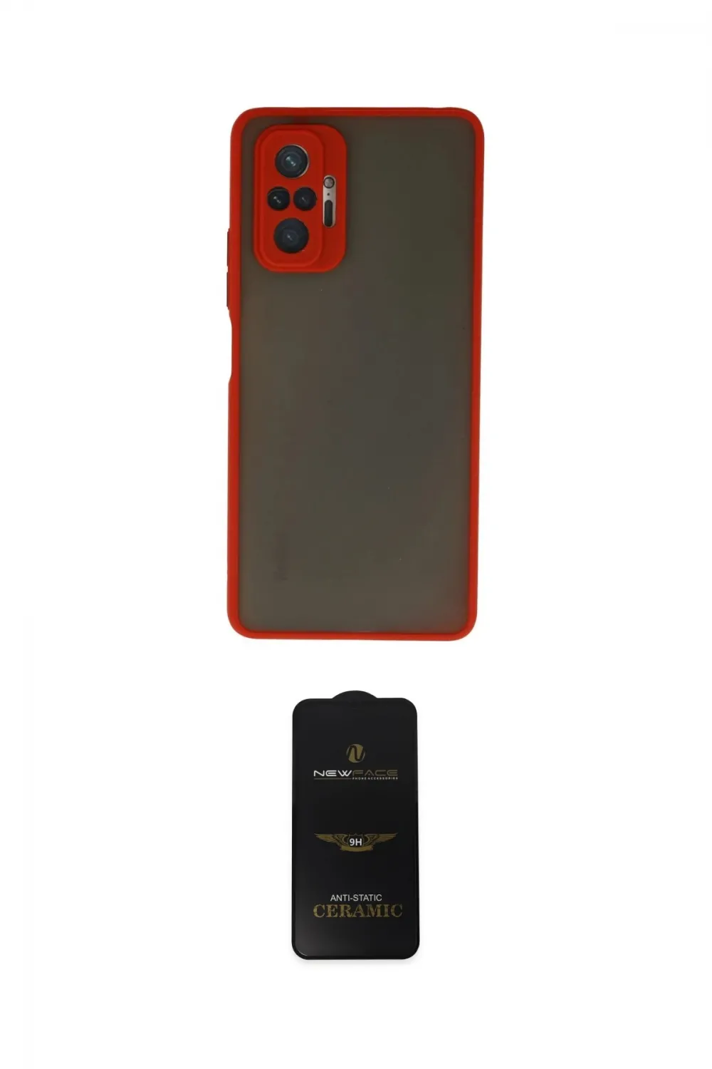 ieg™ Redmi Note 10 Pro Kılıf Ahenk Çizgi Serisi - Siyah 6D Antistatik Mat Seramik Hayalet Nano Ekran Koruyucu