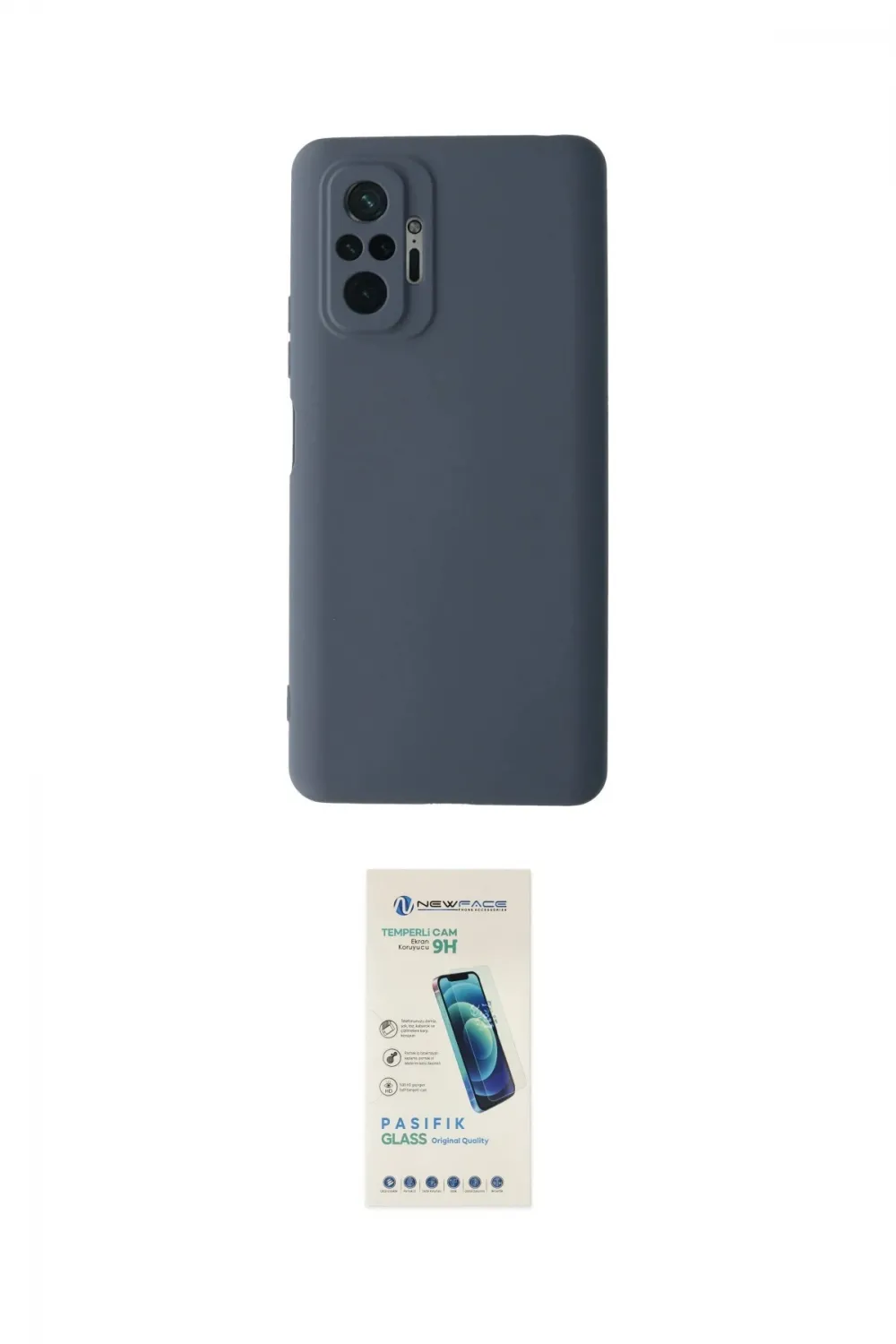 ieg™ Redmi Note 10 Pro Kılıf Ahenk Serisi - Şeffaf Pasifik Cam Ekran Koruyucu
