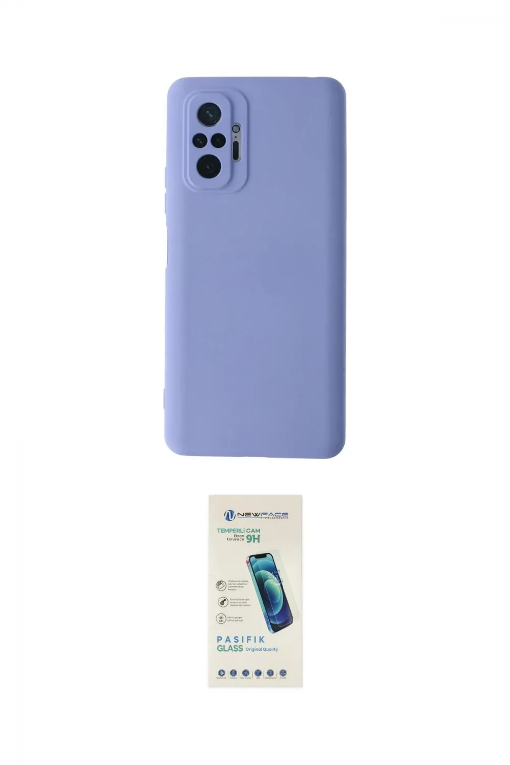 ieg™ Redmi Note 10 Pro Kılıf Ahenk Serisi - Şeffaf Pasifik Cam Ekran Koruyucu