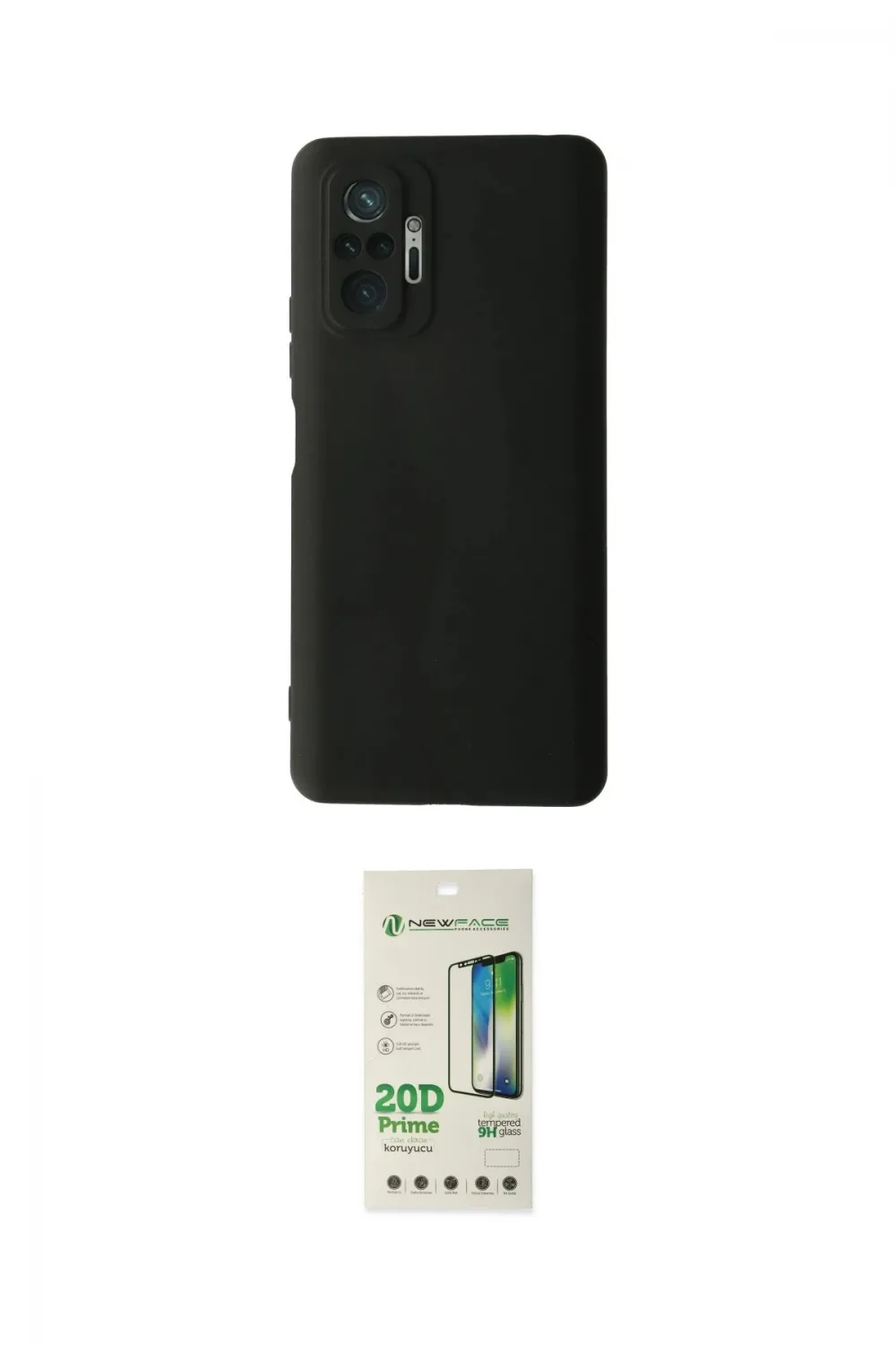 ieg™ Redmi Note 10 Pro Kılıf Ahenk Serisi - Siyah 20D Premium Cam Ekran Koruyucu