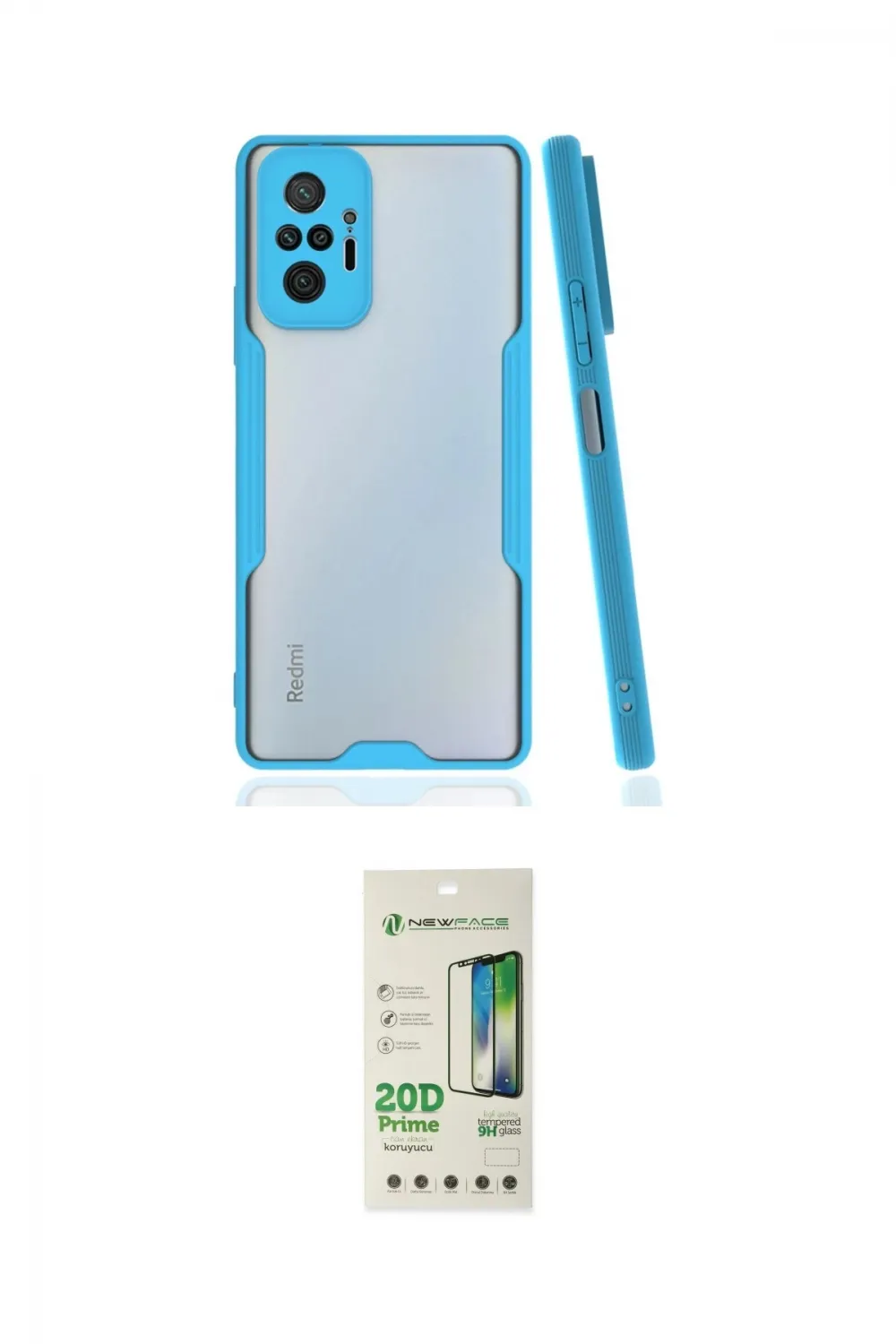 ieg™ Redmi Note 10 Pro Kılıf Atlas Asil Serisi - Siyah 20D Premium Cam Ekran Koruyucu