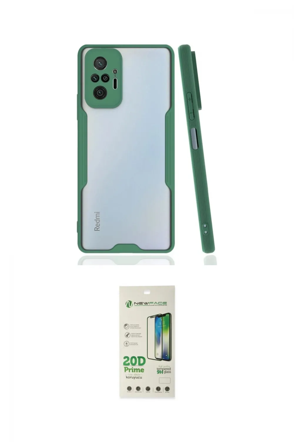 ieg™ Redmi Note 10 Pro Kılıf Atlas Asil Serisi - Siyah 20D Premium Cam Ekran Koruyucu