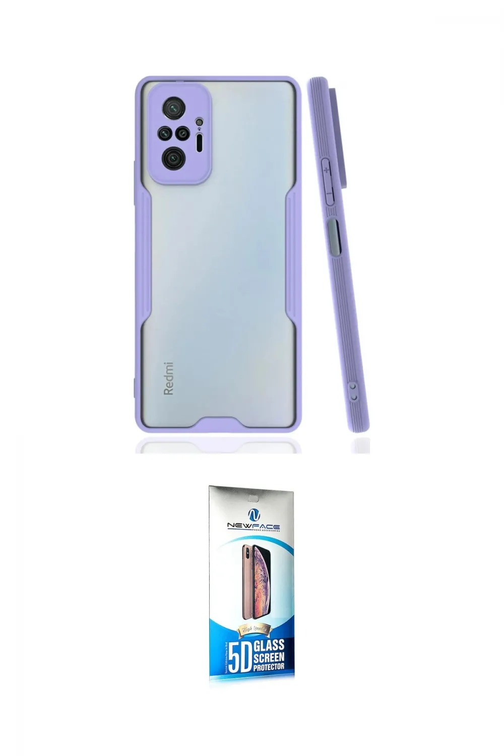 ieg™ Redmi Note 10 Pro Kılıf Atlas Asil Serisi - Siyah 5D Eko Cam Ekran Koruyucu