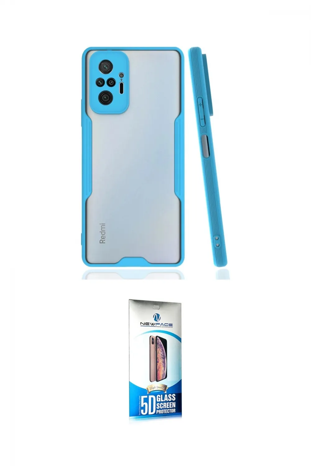 ieg™ Redmi Note 10 Pro Kılıf Atlas Asil Serisi - Siyah 5D Eko Cam Ekran Koruyucu