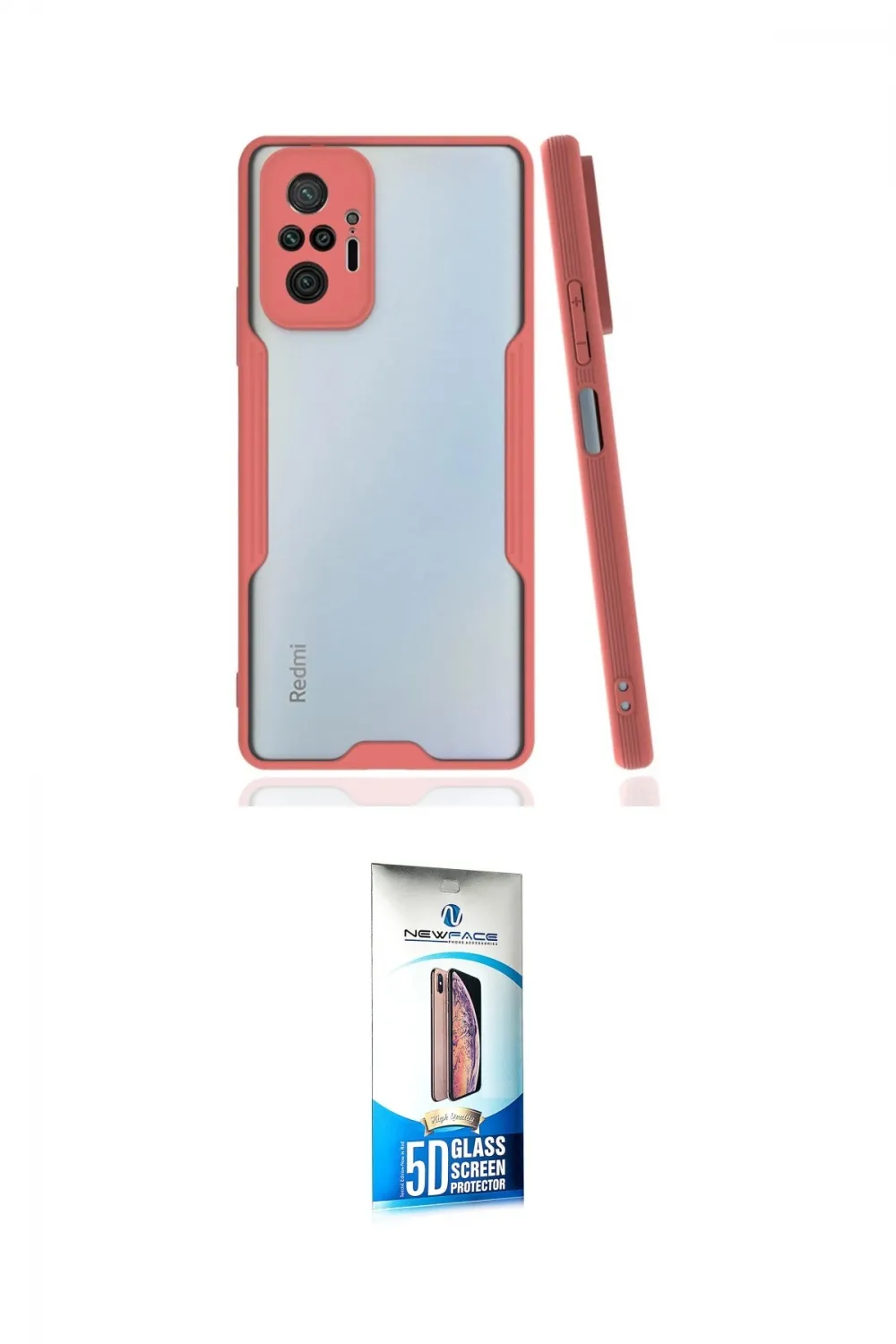 ieg™ Redmi Note 10 Pro Kılıf Atlas Asil Serisi - Siyah 5D Eko Cam Ekran Koruyucu
