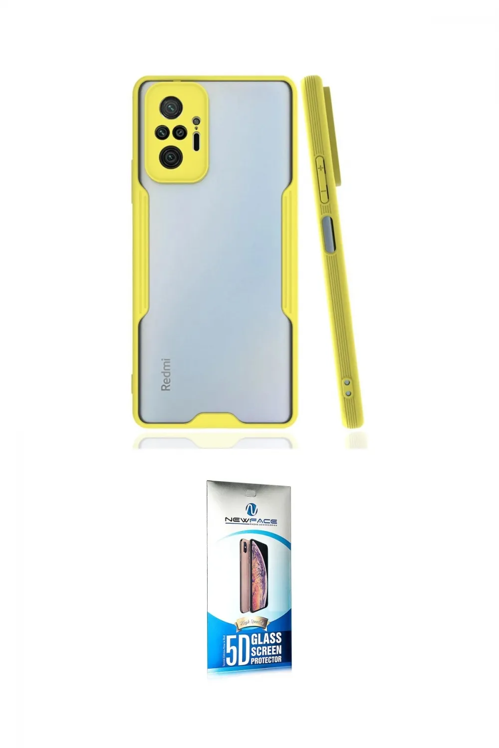 ieg™ Redmi Note 10 Pro Kılıf Atlas Asil Serisi - Siyah 5D Eko Cam Ekran Koruyucu