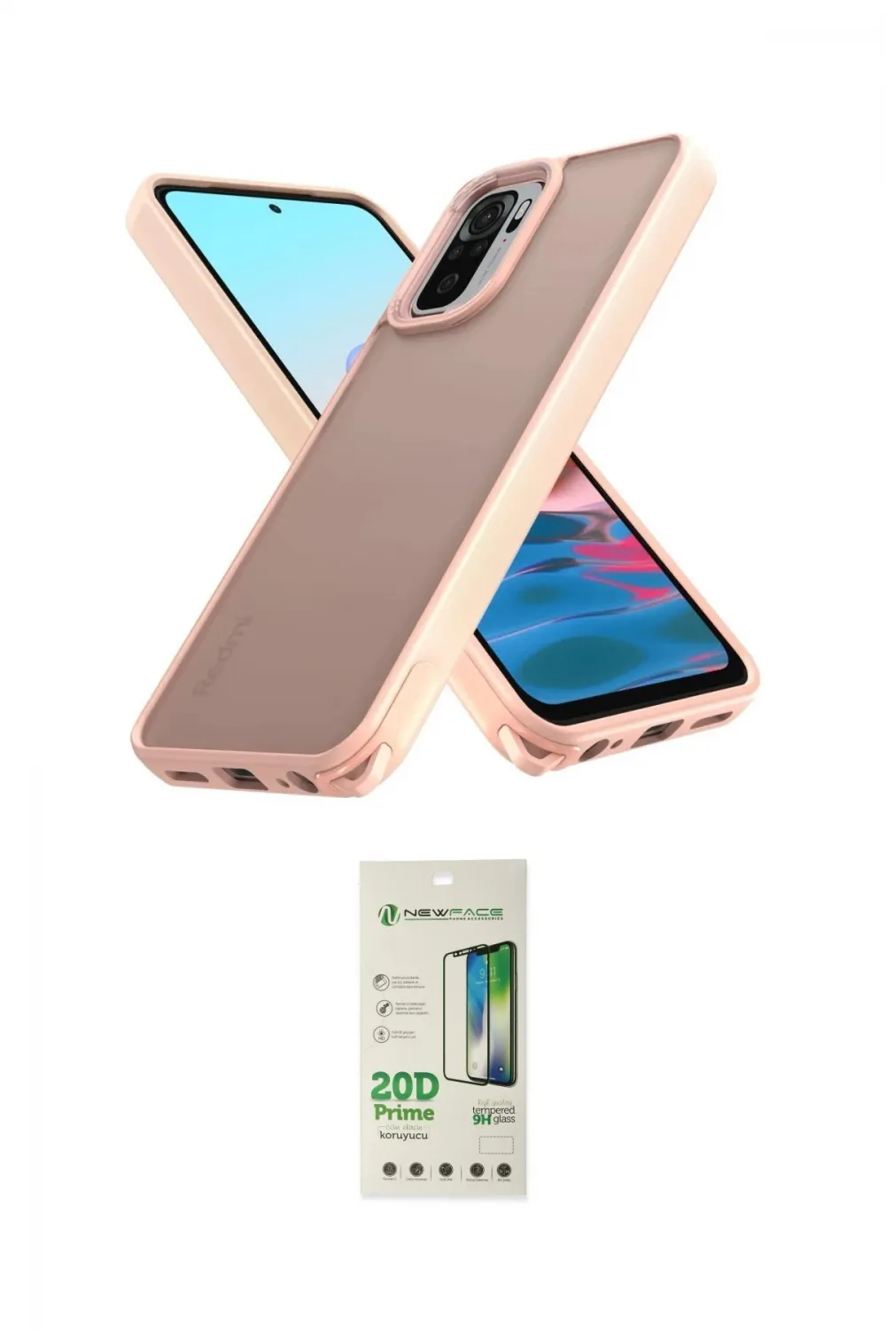 ieg™ Redmi Note 10 Pro Kılıf Atlas Form - Siyah 20D Premium Cam Ekran Koruyucu
