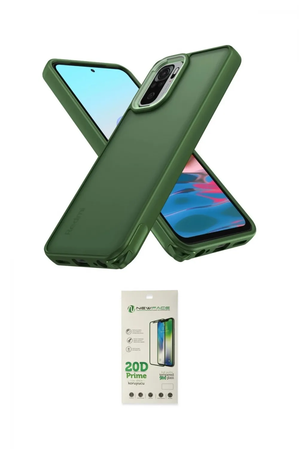 ieg™ Redmi Note 10 Pro Kılıf Atlas Form - Siyah 20D Premium Cam Ekran Koruyucu