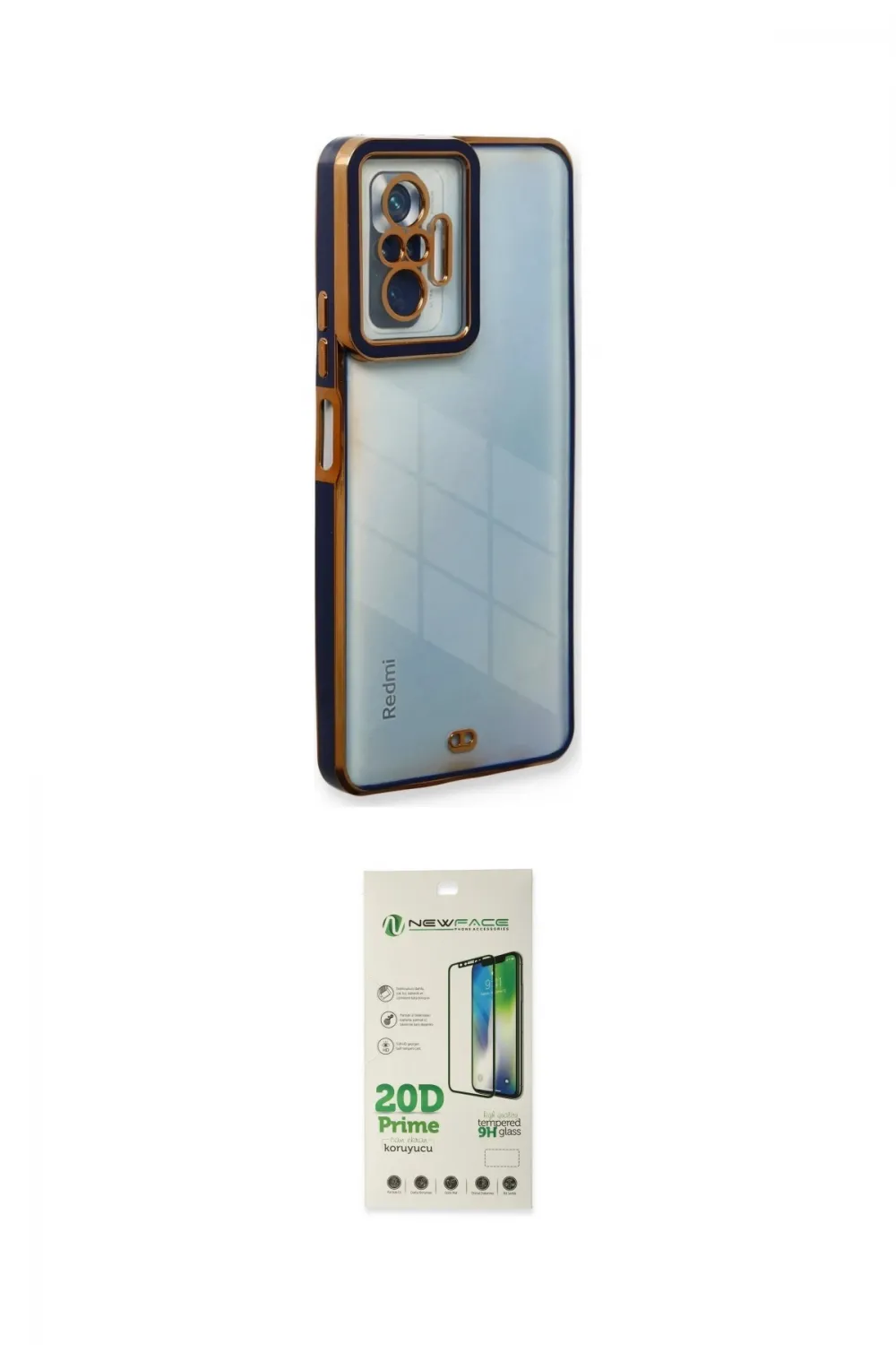 ieg™ Redmi Note 10 Pro Kılıf Çekirdek Klasik Serisi - Siyah 20D Premium Cam Ekran Koruyucu