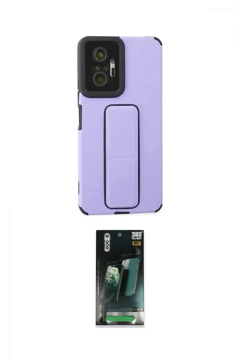 ieg™ Redmi Note 10 Pro Kılıf Çekirdek Yansıma - Şeffaf 360 Full Body Arka Koruyucu