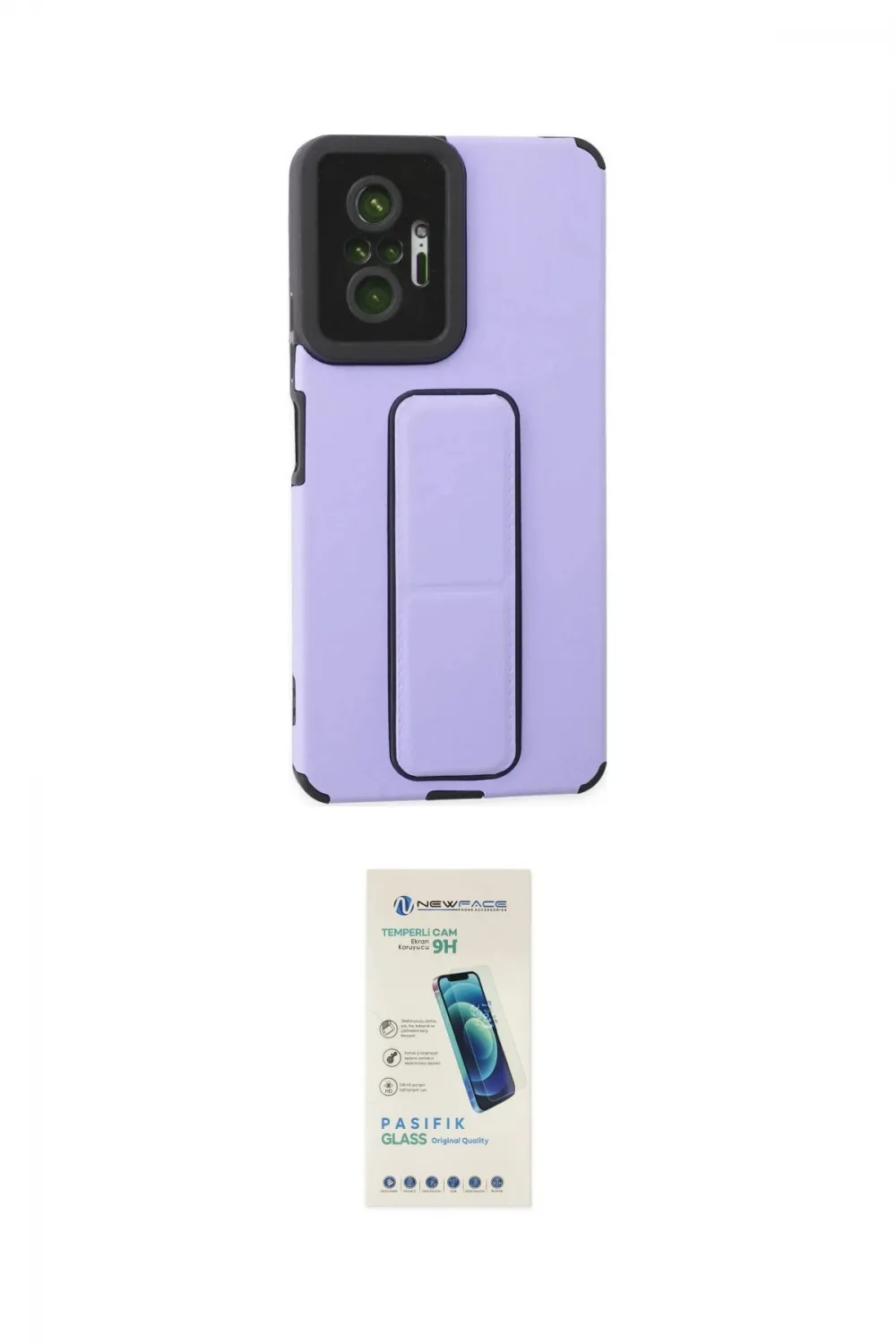 ieg™ Redmi Note 10 Pro Kılıf Çekirdek Yansıma - Şeffaf Pasifik Cam Ekran Koruyucu