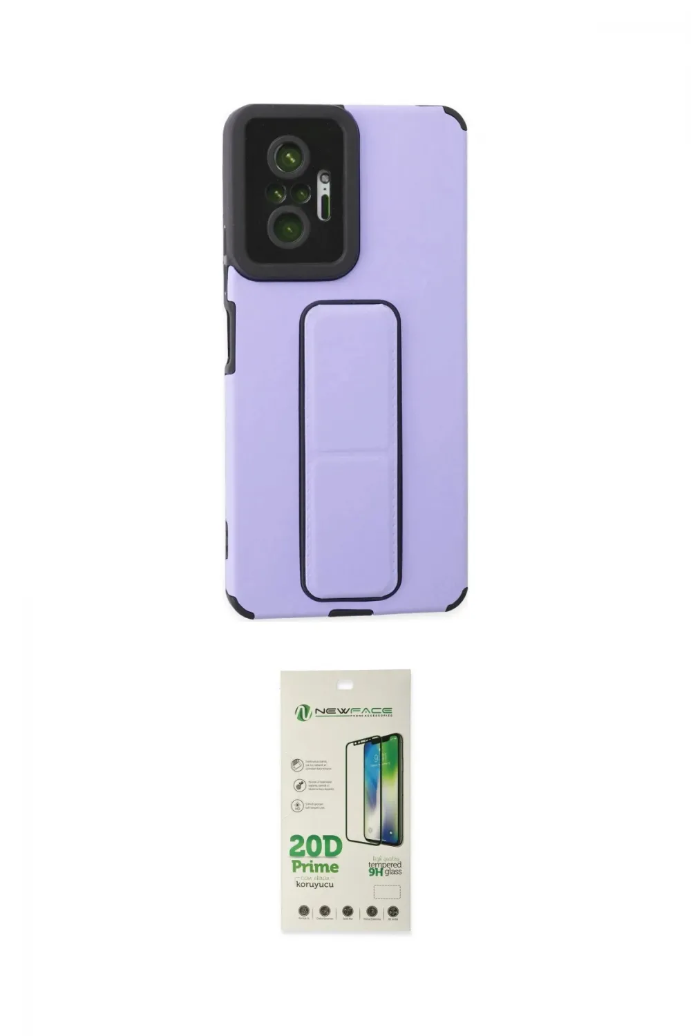 ieg™ Redmi Note 10 Pro Kılıf Çekirdek Yansıma - Siyah 20D Premium Cam Ekran Koruyucu