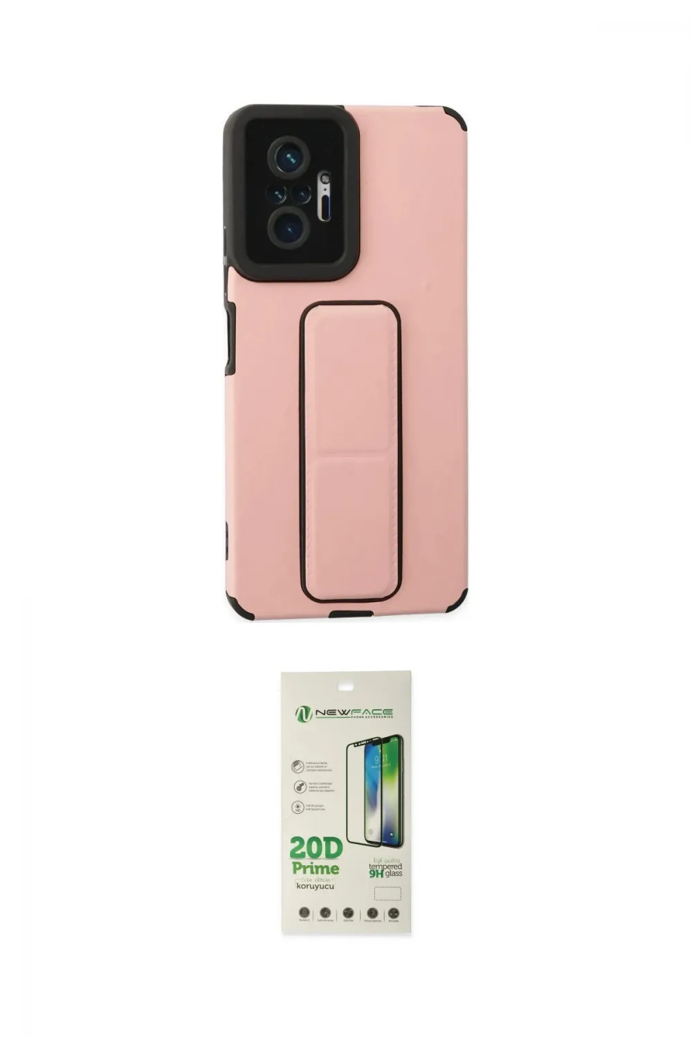 ieg™ Redmi Note 10 Pro Kılıf Çekirdek Yansıma - Siyah 20D Premium Cam Ekran Koruyucu