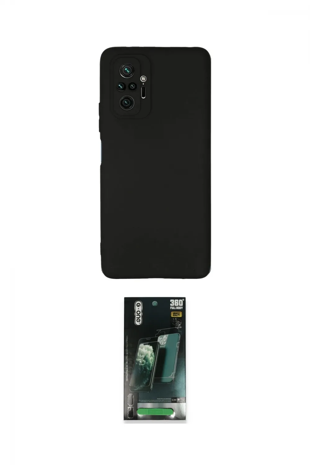 ieg™ Redmi Note 10 Pro Kılıf Kozmos Yansıma Özel Seri - Şeffaf 360 Full Body Arka Koruyucu