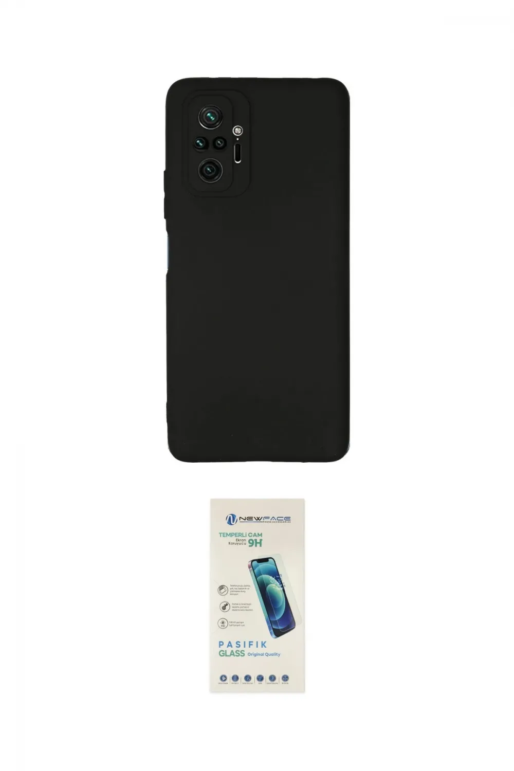 ieg™ Redmi Note 10 Pro Kılıf Kozmos Yansıma Özel Seri - Şeffaf Pasifik Cam Ekran Koruyucu