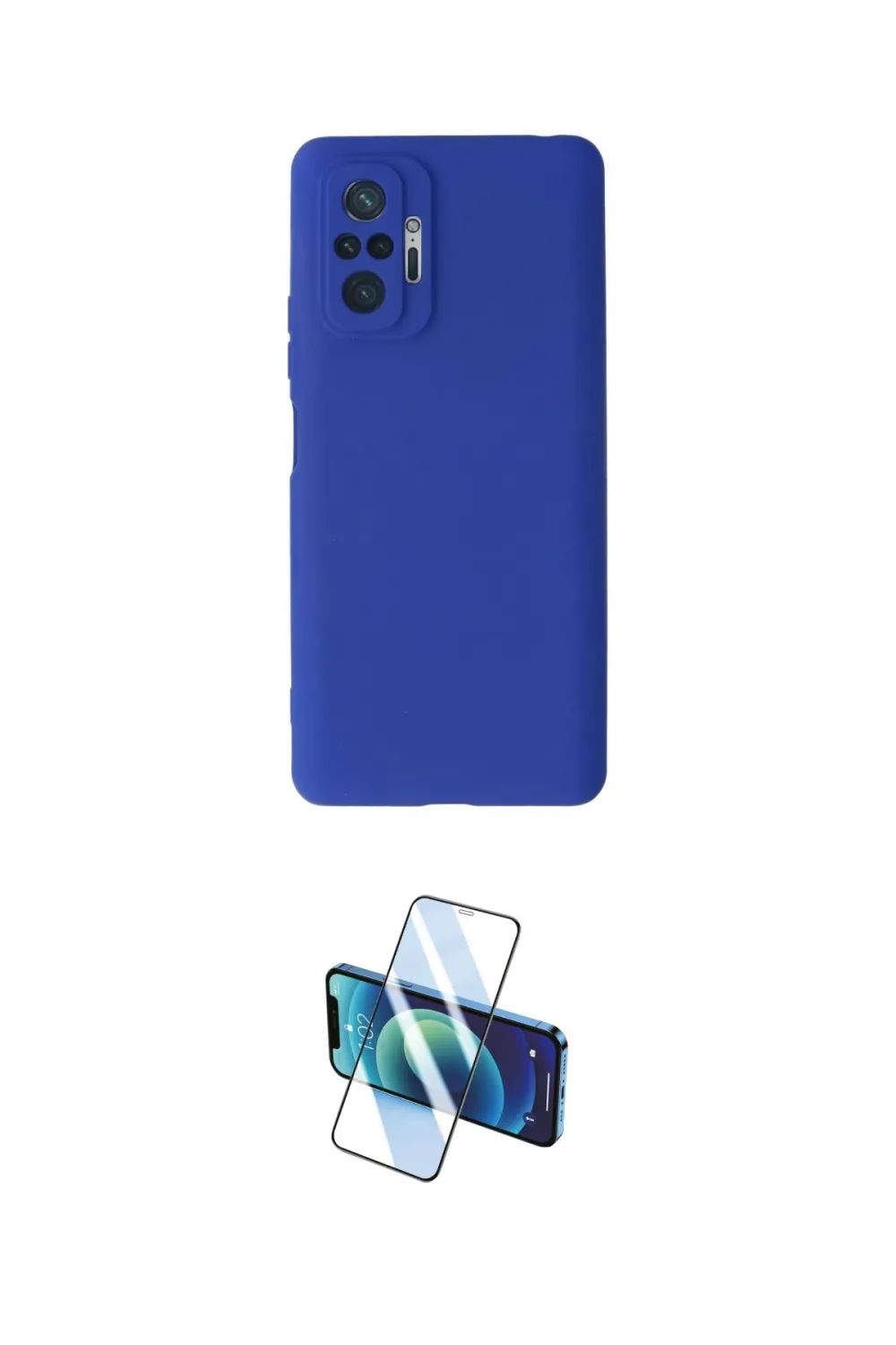 ieg™ Redmi Note 10 Pro Kılıf Kozmos Yansıma Özel Seri - Siyah 3D Antistatik Cam Ekran Koruyucu