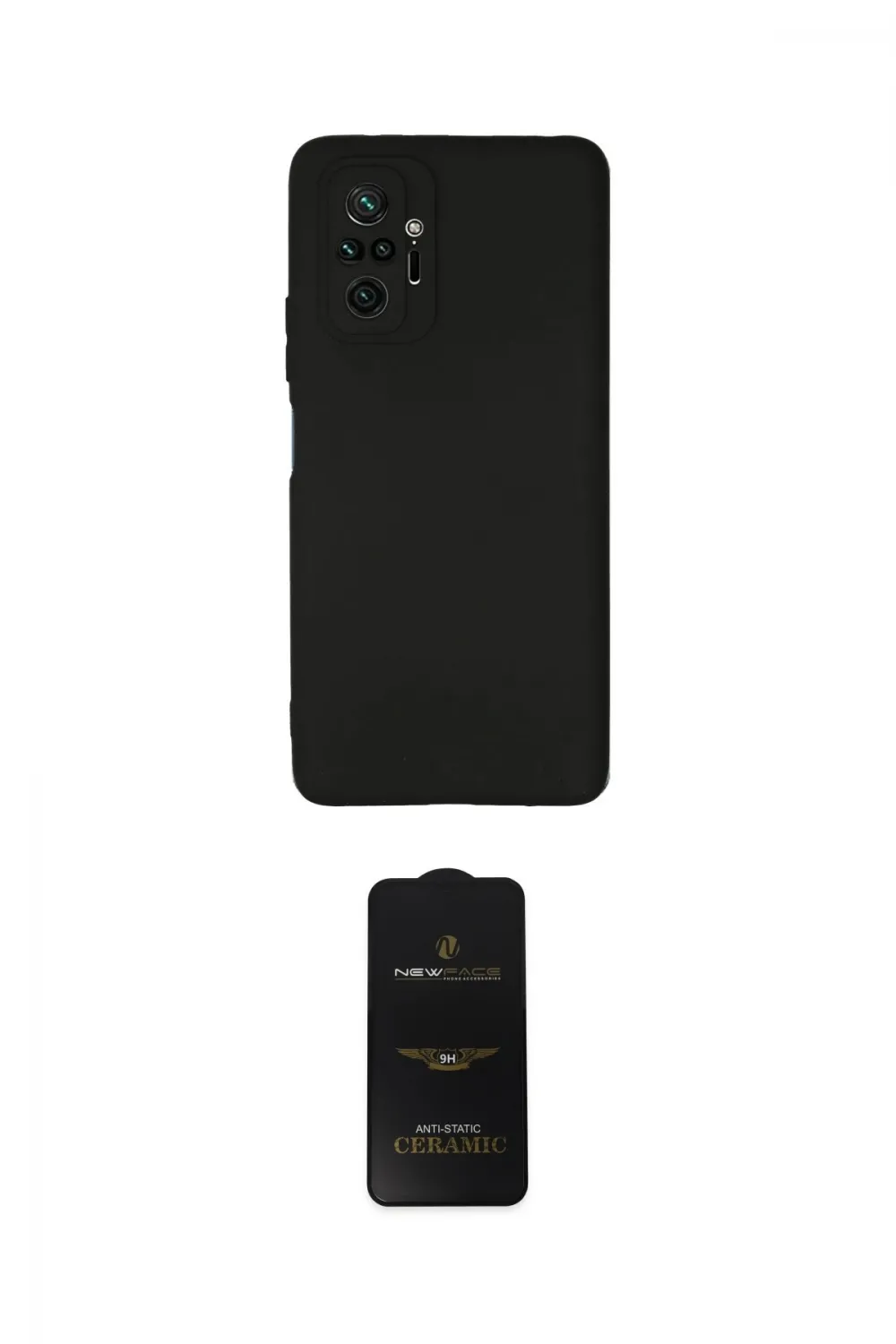 ieg™ Redmi Note 10 Pro Kılıf Kozmos Yansıma Özel Seri - Siyah 6D Antistatik Mat Seramik Hayalet Nano Ekran Koruyucu