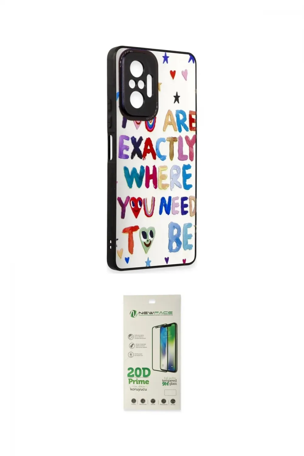 ieg™ Redmi Note 10 Pro Kılıf Odak Klasik Serisi - Siyah 20D Premium Cam Ekran Koruyucu