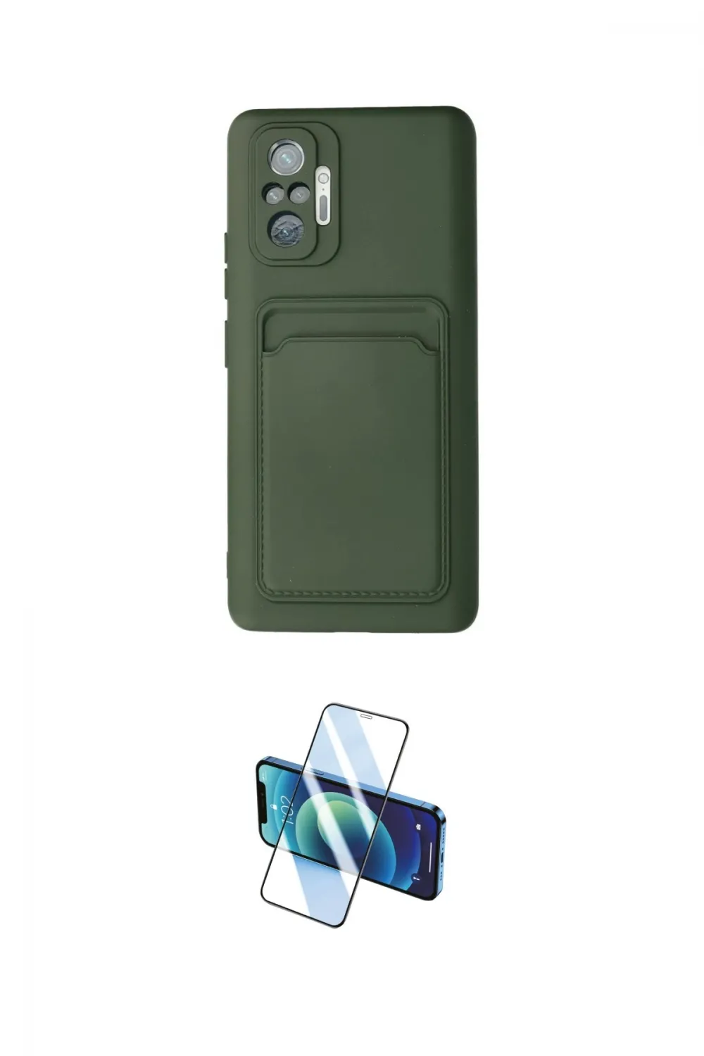 ieg™ Redmi Note 10 Pro Kılıf Vadi Çizgi Prime - Siyah 3D Antistatik Cam Ekran Koruyucu