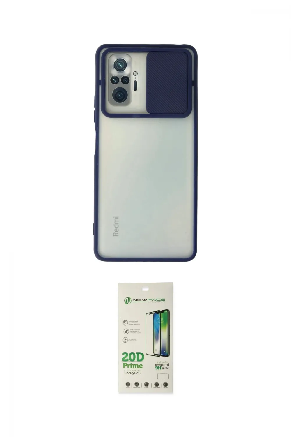 ieg™ Redmi Note 10 Pro Kılıf Vadi Çizgi - Siyah 20D Premium Cam Ekran Koruyucu