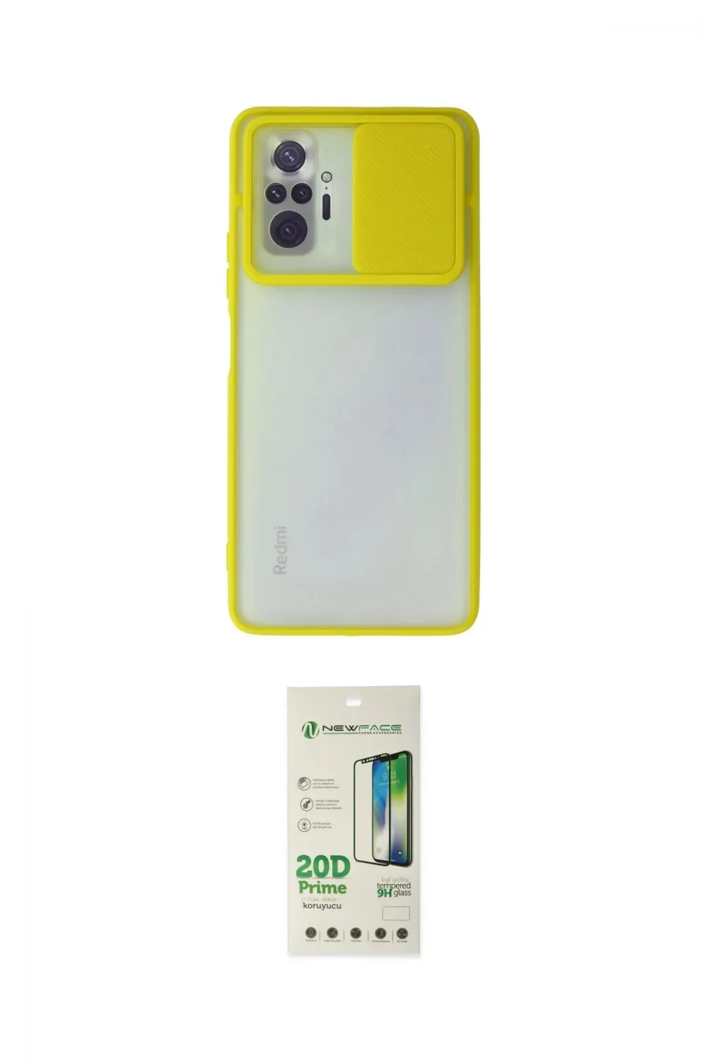 ieg™ Redmi Note 10 Pro Kılıf Vadi Çizgi - Siyah 20D Premium Cam Ekran Koruyucu
