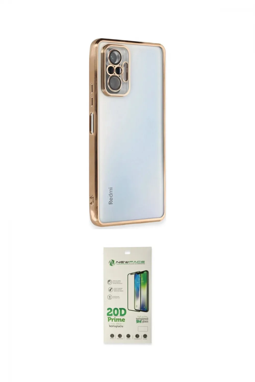 ieg™ Redmi Note 10 Pro Kılıf Vadi Minimal - Siyah 20D Premium Cam Ekran Koruyucu
