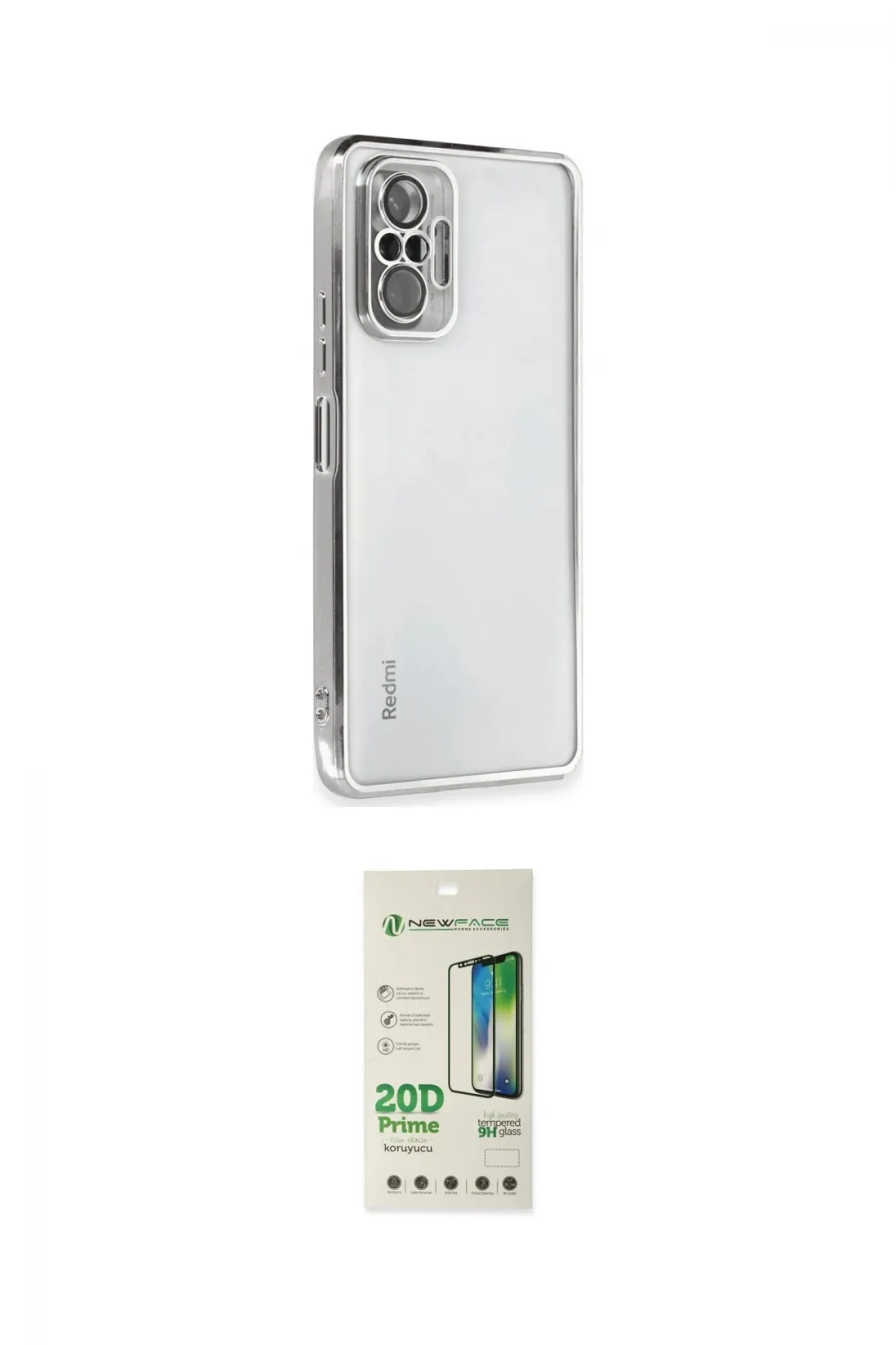 ieg™ Redmi Note 10 Pro Kılıf Vadi Minimal - Siyah 20D Premium Cam Ekran Koruyucu