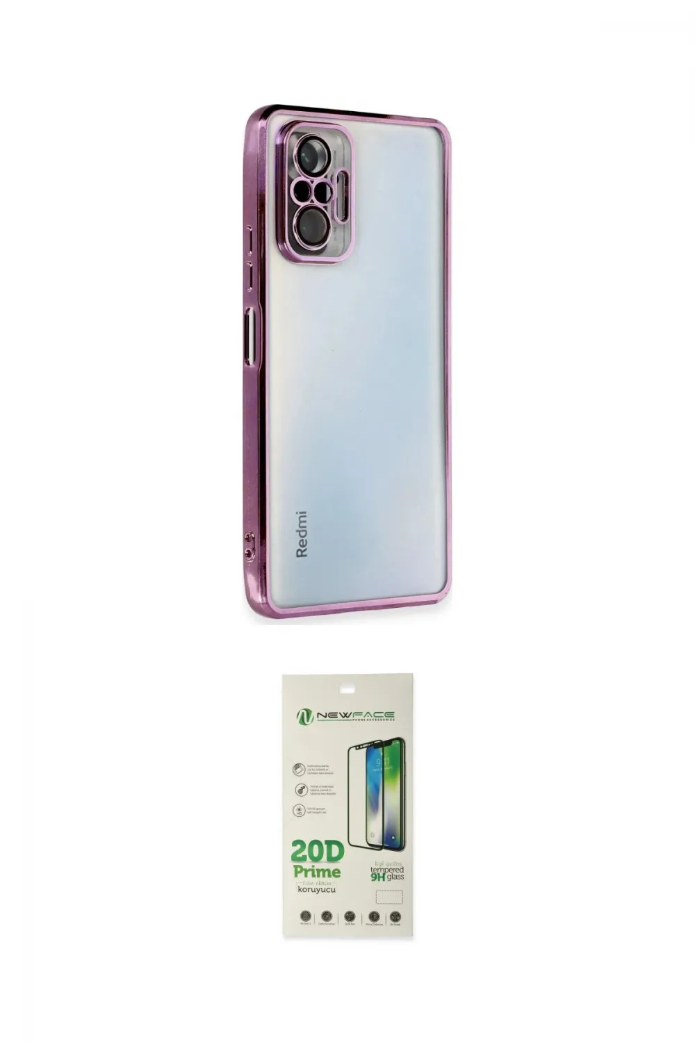 ieg™ Redmi Note 10 Pro Kılıf Vadi Minimal - Siyah 20D Premium Cam Ekran Koruyucu