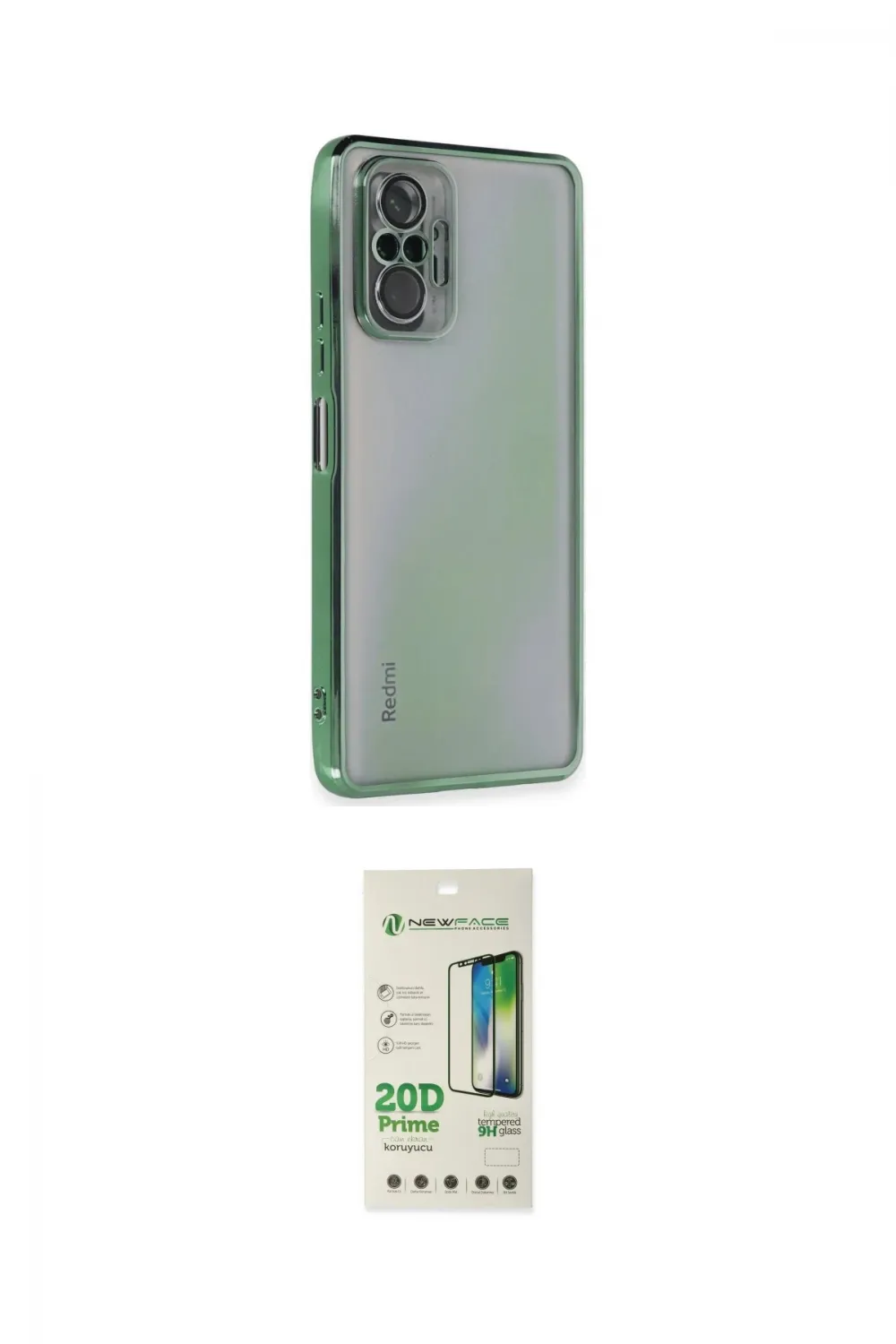 ieg™ Redmi Note 10 Pro Kılıf Vadi Minimal - Siyah 20D Premium Cam Ekran Koruyucu
