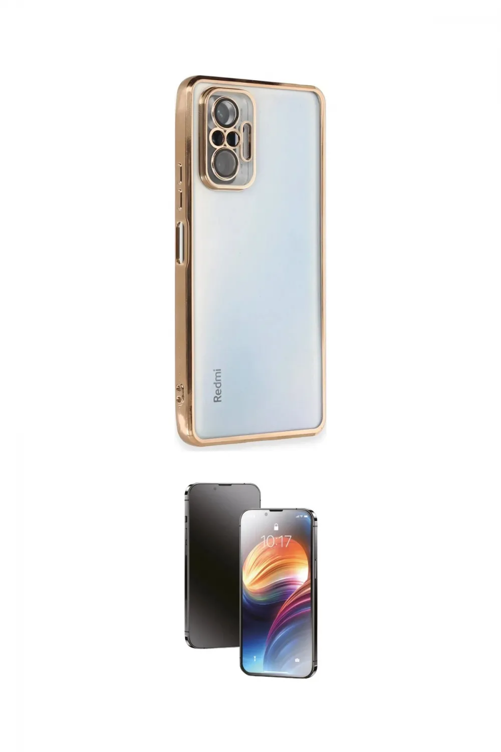 ieg™ Redmi Note 10 Pro Kılıf Vadi Minimal - Siyah 3D Antistatik Mat Seramik Nano Ekran Koruyucu