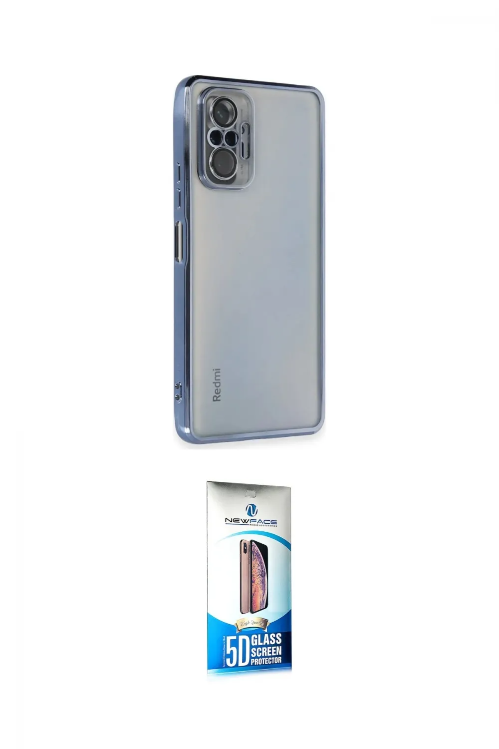 ieg™ Redmi Note 10 Pro Kılıf Vadi Minimal - Siyah 5D Eko Cam Ekran Koruyucu