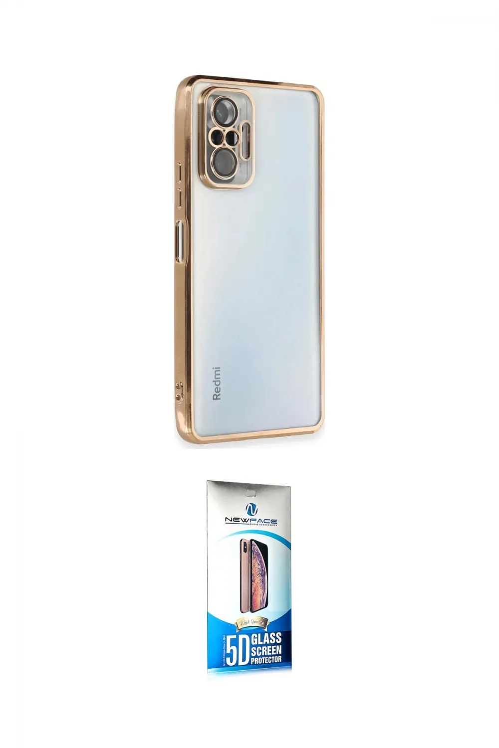 ieg™ Redmi Note 10 Pro Kılıf Vadi Minimal - Siyah 5D Eko Cam Ekran Koruyucu