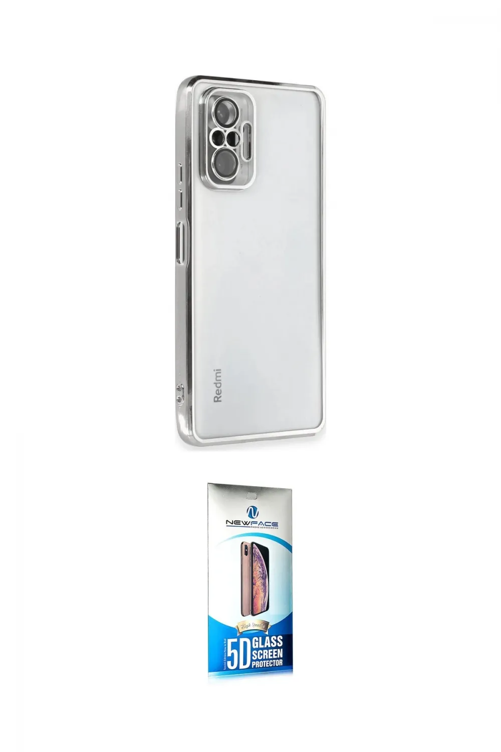 ieg™ Redmi Note 10 Pro Kılıf Vadi Minimal - Siyah 5D Eko Cam Ekran Koruyucu