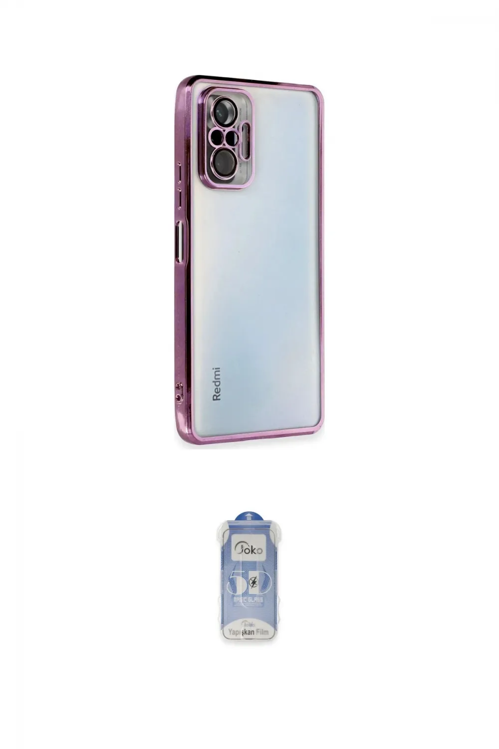 ieg™ Redmi Note 10 Pro Kılıf Vadi Minimal - Siyah Joko Magic 5D Cam